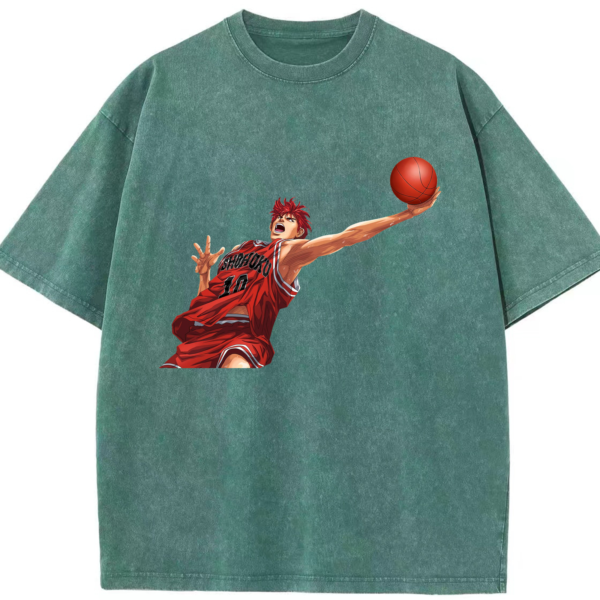 （画像用） SLAM DUNK／スラムダンク 綿100% ヴィンテージ風 半袖Tシャツ（フロントプリント）